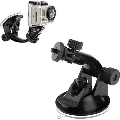 Glass Suction cup action camera sport Cam Tripod Mount for car record holder stand Bracket for gopro hero8 7 6 5 yi2 accessories