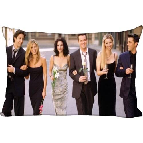 ShuanQian Custom Friends TV New Arrival Pillowcase Rectangle Pillow Cover Zippered Soft No Fade Pillow Cover Christmas Gift