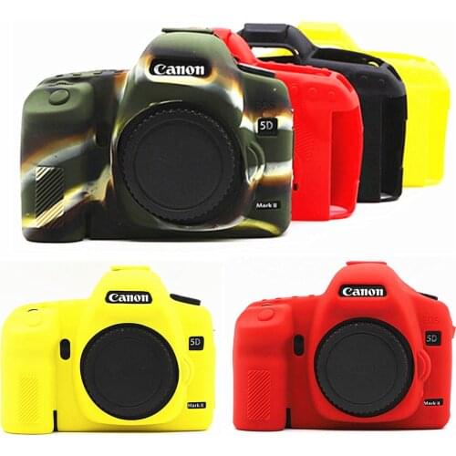 Silicone Armor Skin Case Body Cover Protector for Canon EOS 5D Mark II 2 5DII 5D2 Body DSLR Digital Camera ONLY