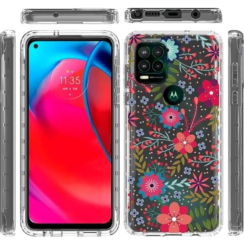 Sunjolly Phone Case for MOTO G Stylus 5G Flip Wallet 3D Flower Cases Cover for Motolora MOTO G Stylus 5G Shock Cases coque funda