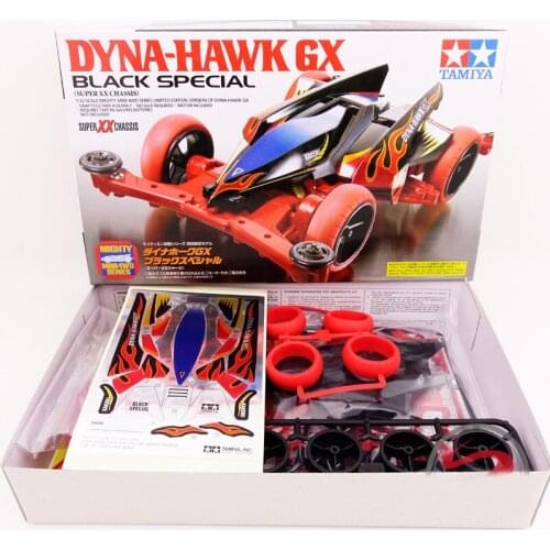 Tamiya 1/32 Scale Mini 4WD Car Model 95000 DYNA-HAWK GX Black Special (Super XX Chassis)