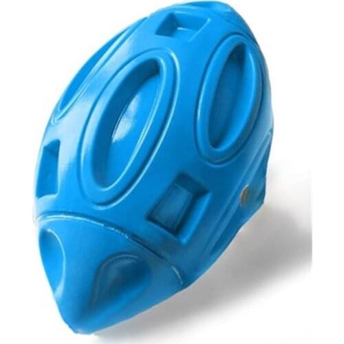 Pet Supplies Dog Toys Rubber Sounding Rugby Bite-resistant Sound Dog Ball