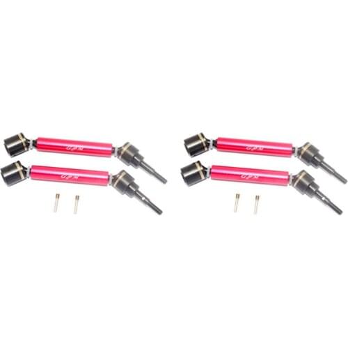 TRAXXAS 1/10 45#hard steel head + aluminum barrel retractable front and rear universal CVD universal joint-4PCS