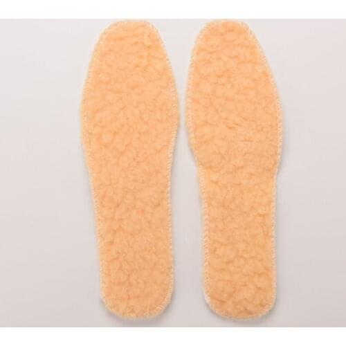 2019 25cm Women Men Winter Warm Thicken Fleece Insoles Shoes Insoles 1Pair HOT