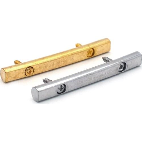 10pcs 45mm Brass Guitar String Retainers Bars Tension Bar for Tremolo Systems Electric Guitar Chrome Gold