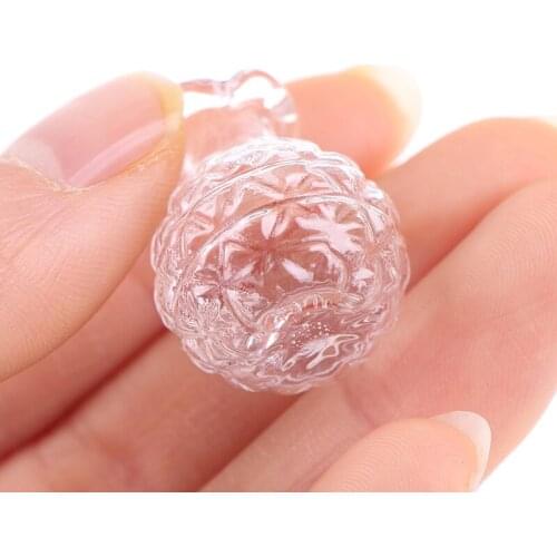 2Pcs 1:12 Doll House Or Dolls Miniatures Glass Vase Model Doll House Flowerpot Decor Toy