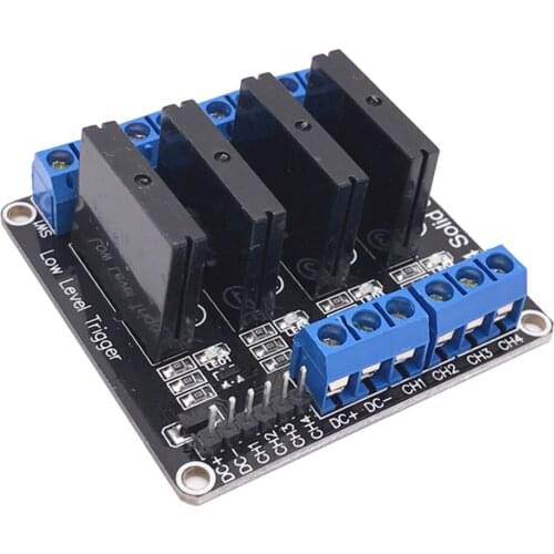 24V 4 Channel Low Level Trigger Solid State Relay Module 240V 2A Output