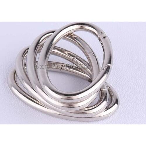 5pcs/lot metal Oval Shape Ring Clip buckles Spring hooks for bag 47*28mm