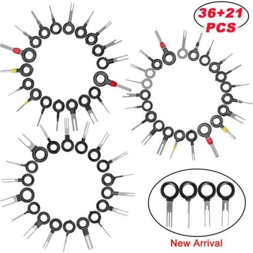 70/ 57 Pcs Car Terminal Removal Kit Wiring Crimp Connector Pin Extractor Puller Terminal Repair Professional Home Tool Parts