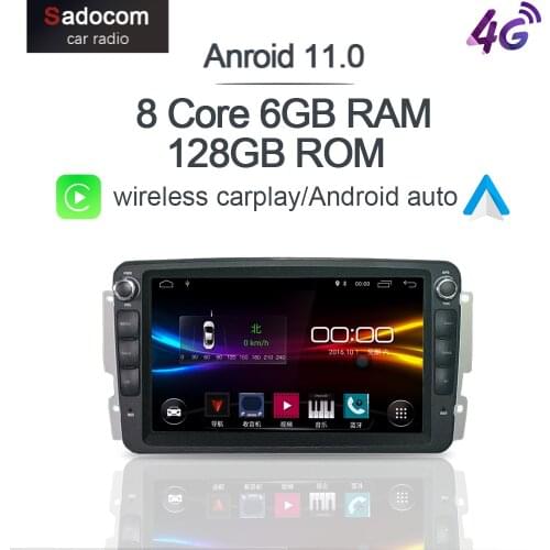 8" 4G Carplay 2 din Android 10.0 Car DVD player 128G+4GB car radio autoradio For Benz CLK W203 W209 W463 W210 Vito Viano G Class