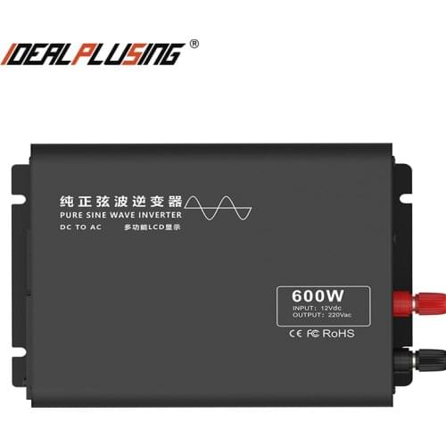 Intelligent LCD display 12v 24v 48v 60v 72v 84v 600w car power inverter dc to ac pure sine wave power inverter