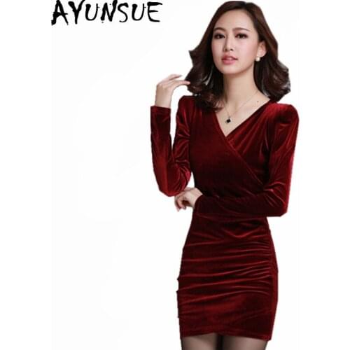 Модные платья-футляры AYUNSUE China At AliExpress