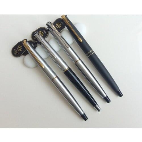 Hero 800 white clip Steel 12k gold nib fountain pens gift fountain pen FREE shipping