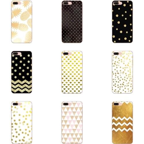TPU Cover Bag For HTC U11 Life Capa U11 Plus U 11 U12 Life Black Tpu+pc Gold Polka Dots Wave Heart Word