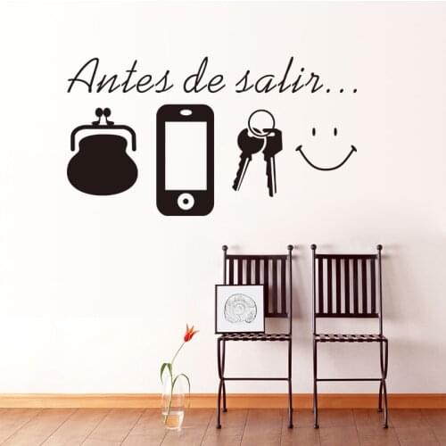 Antes de salis Decor Wall Stickers DIY Removable Art Vinyl Family Quote Wall Sticker Decorating DIY Family Art Customize