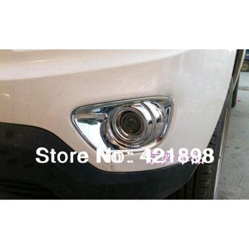For Jeep Compass 2011 2012 2013 2014 2015 ABS Chrome Front Fog Light Lamp Cover Trim 2 pcs