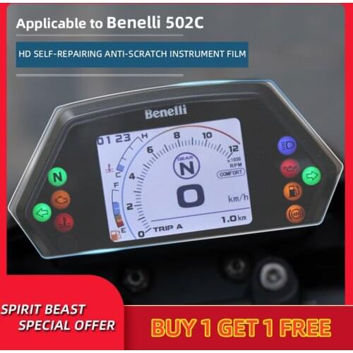 Spirit Beast Motorcycle speedometer TPU Scratch Protection Film Dashboard Screen Instrument waterproof Film For Benelli 502C