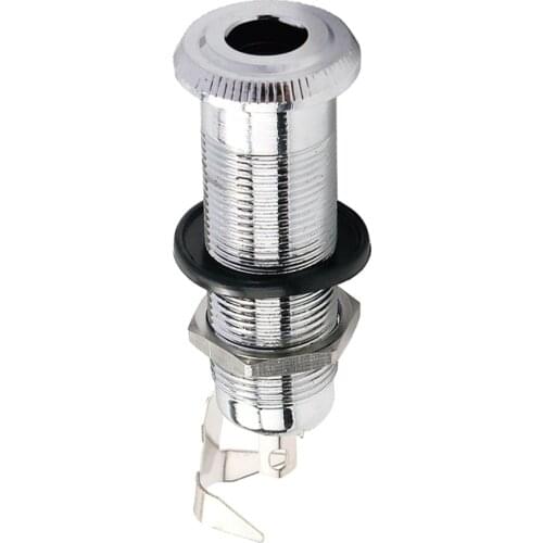 Guitar Mono End Pin Output Button Endpin Jack Socket - Sliver Acoustic Electric Guitar Bass Acceessory