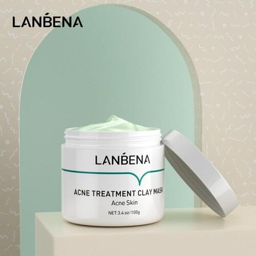 LANBENA Acne Treatment Clay Mask Acne Skin Deep Cleansing Remove Chronic Acnes Grease Completely Oil Controlling Firming TSLM1