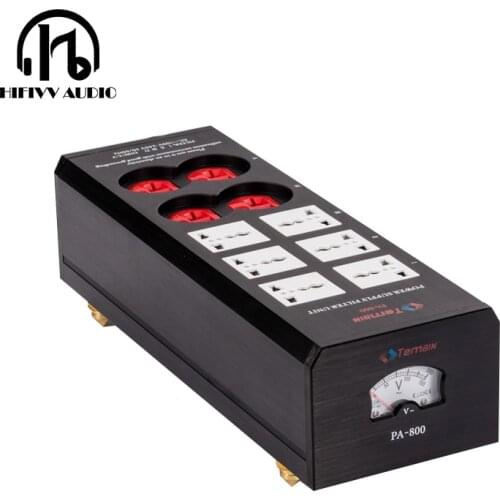 Hi end Power filter for hifi amplifier socket protection voltage VU Header display protection surge proof socket
