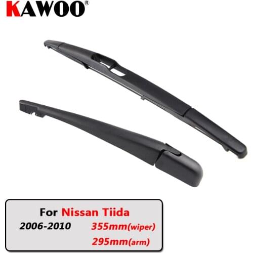 KAWOO Car Rear Wiper Blade Blades Back Window Wipers Arm For Nissan Tiida Hatchback (2006-2010) 355mm Auto Windscreen Blade