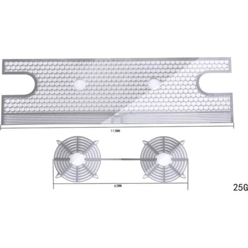 Metal Grille Water Tank Sheet Cooling Case Plate for 1:10 Trx-4 New Ford Bronco RC Car Parts