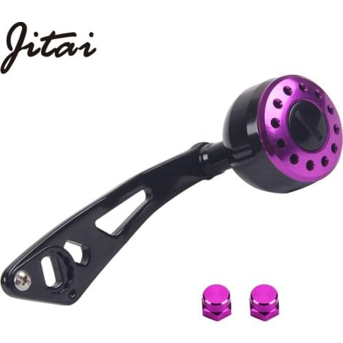 JITAI DIY Metal Fishing Reel Handle Alluminum Knob Crank Nut Plate Screw Cap For Drum Reel Bait Casting Fishing Reel Rocker knob