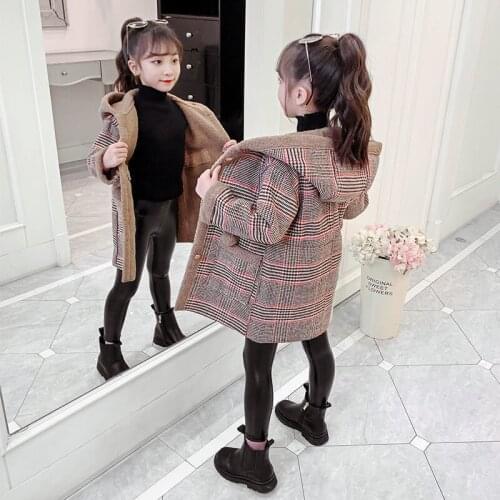 Fashion Single Breasted Fleece Coat for Kids Fleece Warm Baby Girls Girls Jackets Baby Girl Down Coat