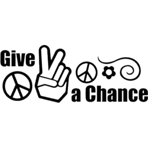 20*7.8cm Others Give Peace A Chance Decal Sticker For Motorcycle Helmet Car Truck Window Bumper Vinyl Decals