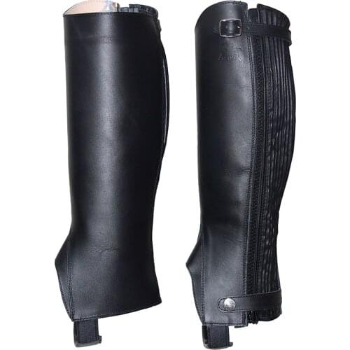 New Cowhide Equestrian Leggings Adult Men And Women With Elastic Side Zipper Equestrian Supplies Equestrian Protective Gear