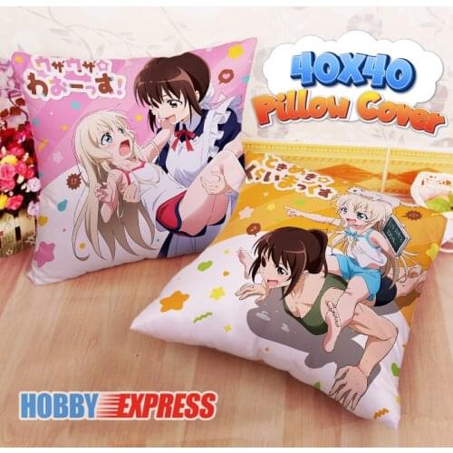 Hobby Express NEW Misha Takanashi Tsubame Kamoi Uzamaid 40x40cm Square Anime Dakimakura Throw Pillow Cover FBZ725