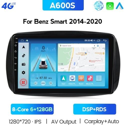 New Arrivals! Android Radio,CarPlay For Mercedes Smart 453,fortwo,forfour,2015-2018,9inch IPS Support 4G Internet Plug And Play