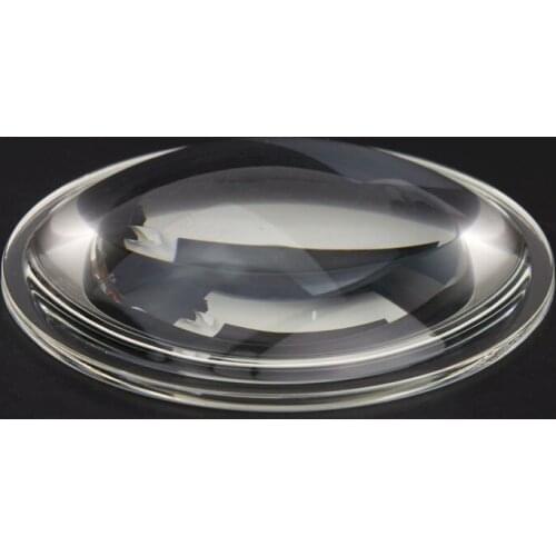 100mm 108mm Large Optical Focal Length Plano Convex DIY Condensing Glass Lens Optics Element Magnifying Glass Lens 1PC