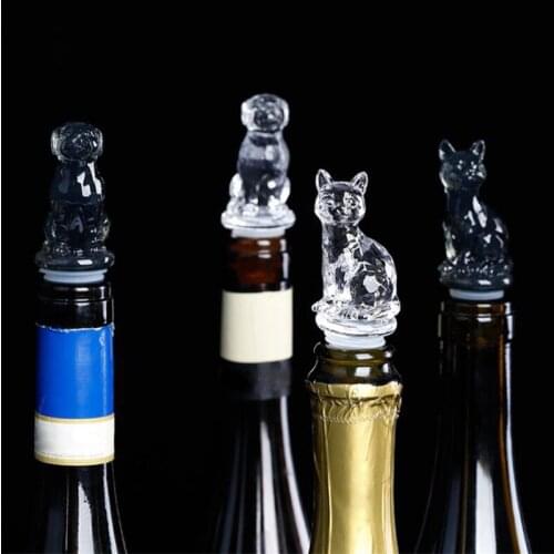 Red Wine Bottle Stopper Crystal Epoxy Resin Mold Crown Cat Claw Rabbit Cork Silicone Mould