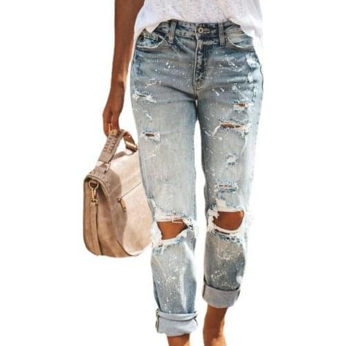 Sanwood Womens Boyfriend Jeans