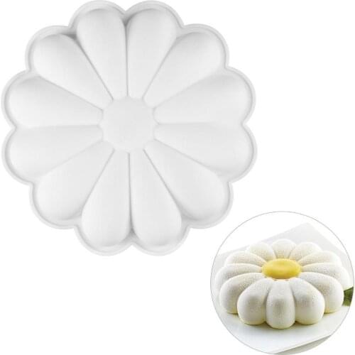 Silicone Sun Flower Mold Non-Stick Cake Mold Baking Tool For DIY Mousse Dessert Chocolate Food Grade Silica Gel High Quality