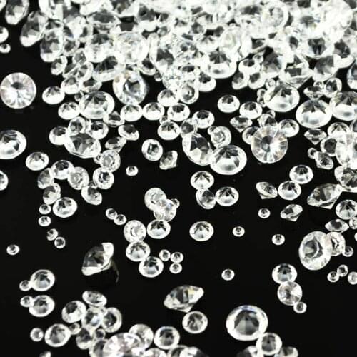 4000Pcs/bag Mixed Sizes Clear Acrylic Diamond Beads Crystal Rhinestones For Wedding Birthday Party Decor Confetti Table Scatters
