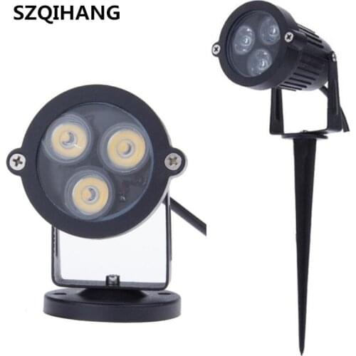 LED Landscape Lights Outdoor Waterproof 3W Decorative Spotlights Lawn Lamp With Ground Spike Garden lighting LED Yard Step