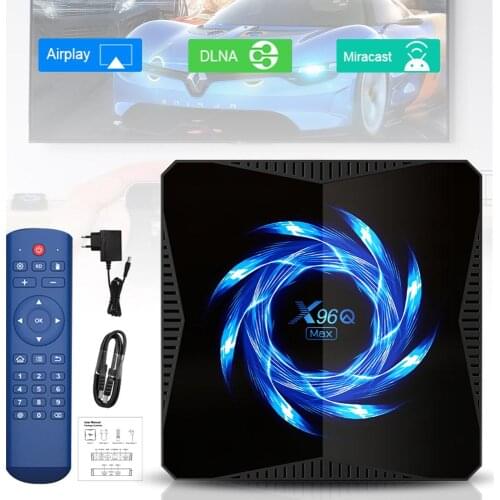 X96QMAX Android 10.0 TV BOX H616 Network Smart Media Player 4GB RAM 32GB/64GB ROM X96 Max Set Top Box QuadCore Bluetooth 5.0 5GW