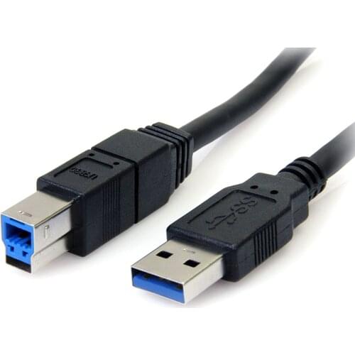USB 3.0 Cable A Male to B Male 5ft/10ft， USB 3.0 A to B Cable Compatible for Hard Disk Drive, Scanner, USB Hub, Monitor and More