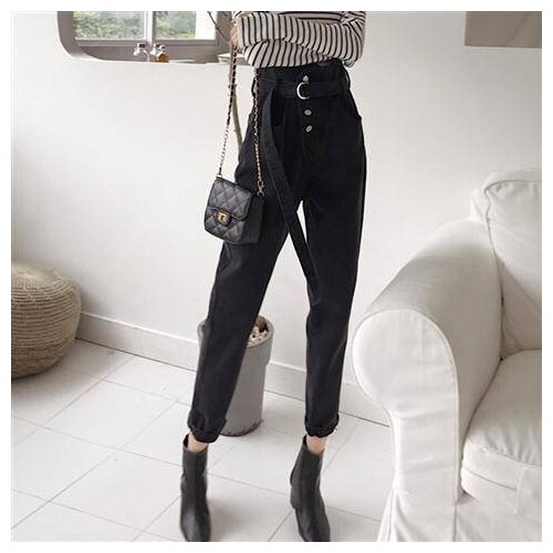 Woman Jeans Pants High Waist Autumn Winter Loose Women Pantalones Vaqueros Mujer
