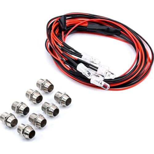 1:10 8LED LED Lights Red White Color for 1/10 RC Car Traxxas Tamiya HSP HPI RC Rock Crawler Axial SCX10 D90