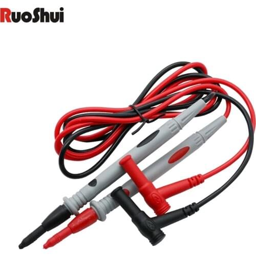 1 Pair Universal Probe Test Leads Pin for Digital Multimeter Needle Tip Meter Multi Meter Tester Lead Probe Wire Pen Cable 20A