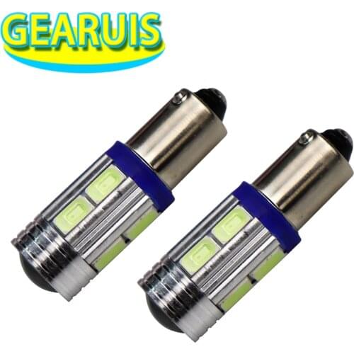 100pcs Super bright T4W BA9S 10 SMD 5630 5730 10SMD LED T11 6523 1895 Interior Bulbs Reading Map license plate light White 12V