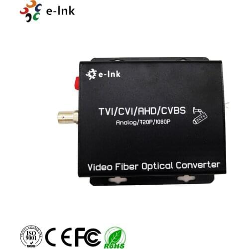 1Ch AHD TVI CVI to fiber Transceiver for 1080P camera