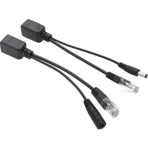 5 pair POE Adapter Cable RJ45 POE Injector + POE Splitter POE Splitter Power Supply Module 12-48v For IP Camera