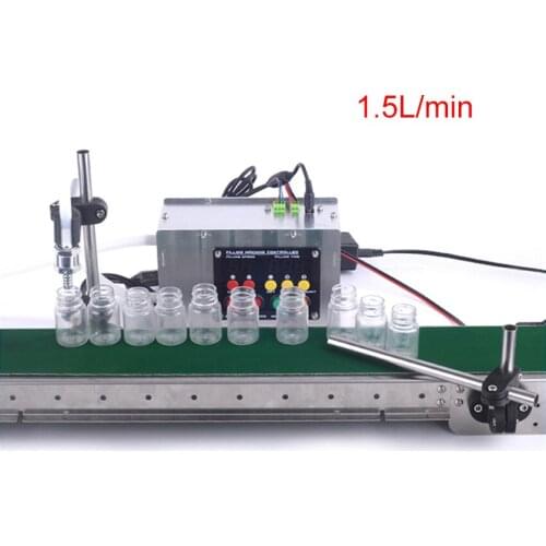 Automatic Electrical Conveyor Belt Single Head Liquid Filler Can Sense High Precision Heat Resistance Filling Machine 100-240V