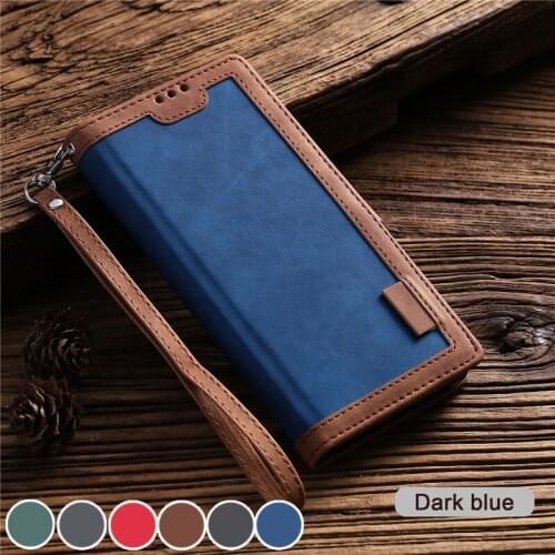 Luxury Vintage Leather Case on for OPPO A31 Realme 6 Pro Cases for Fundas Find X2 Pro Card Set Magnetic Wallet Flip Cover