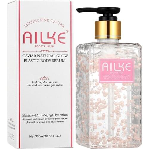 AILKE Body Essence water Pure Natural Best Anti-aging Elasticity Hydration Pink Caviar Whitening Anti-Aging female skin care