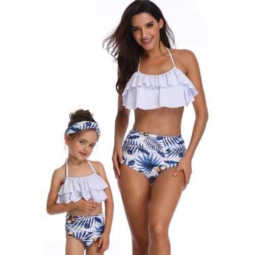 2020 parent-child swimsuit Set Push Up Swimsuit Swimwear Swim Separate Two Piece Bathing Suit